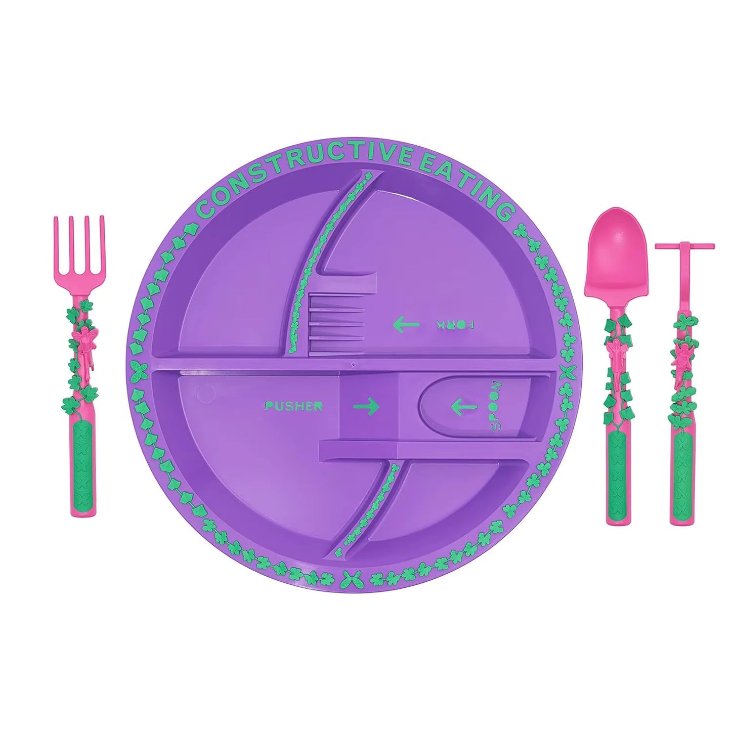 Excavator Fork Spoon Shovel Board Fun Tableware Safe Practical Bulldozer Dinosaur Food Supplement Tableware Set Kitchen Supplies